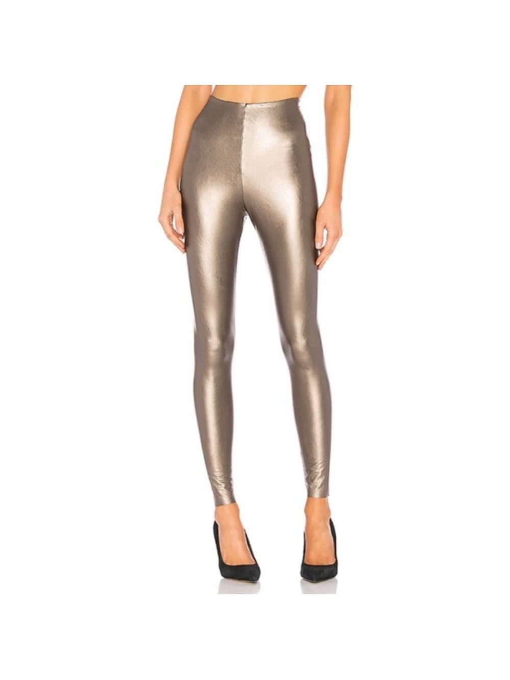 Commando Faux Leather Leggings Bronze Gold Sz S - Picture 2 of 9